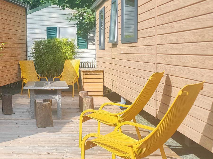 Camping Les Rives de Grand Lieu - Mobilhome 4 personas - Casa móvil Premium de 2 dormitorios con jacuzzi in Saint-Philbert-de-Grand-Lieu, Nantes region