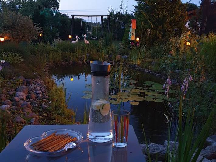 Ferienwohnung für 4 Personen, mit Balkon und Garten sowie Ausblick in Holldorf