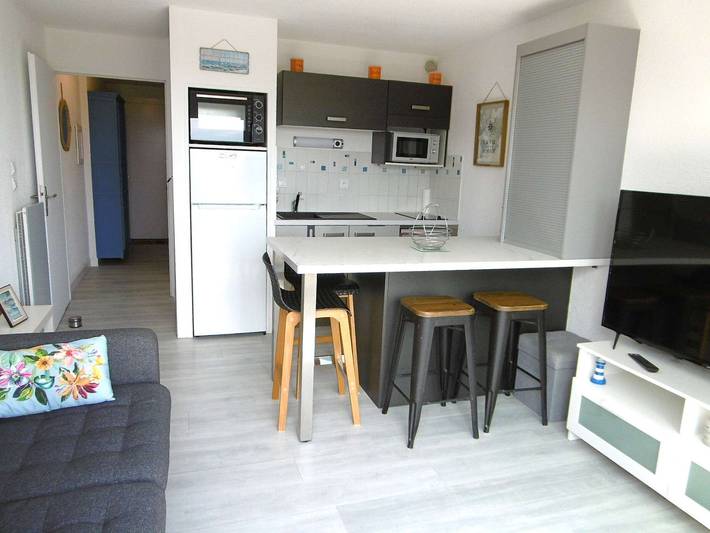 Ganze Wohnung, 2-Zimmer-Wohnung, 500m vom Strand, WLAN, Terrasse, Parkplatz, Hunde erlaubt, bis zu 4 Pers. in Sarzeau, Côte des Mégalithes