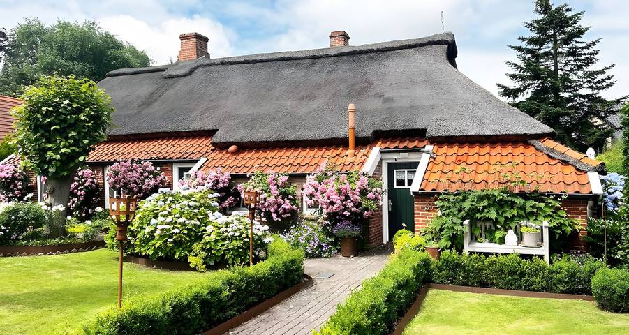 Ferienhaus für 4 Personen, mit Garten