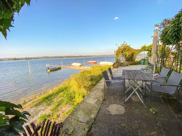 Ferienwohnung für 8 Personen, mit Terrasse und Garten sowie Seeblick und Ausblick im Thurgau