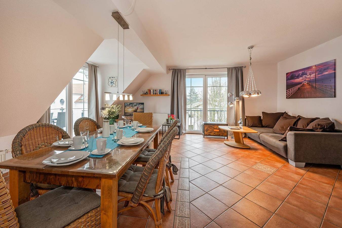 Ganze Wohnung, Villa Cölpin Wohnung Charlotte - zentral und strandnah gelegen in Kölpinsee, Loddin