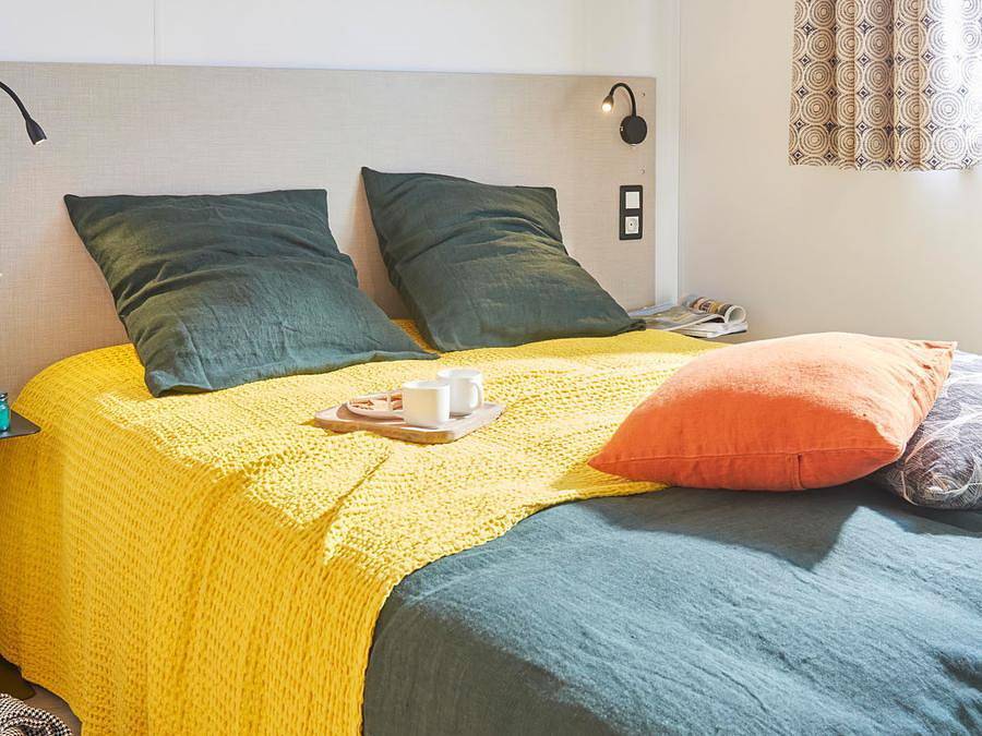 Camping le Pont de Mazerat - Mobilheim 4 personen - Louisiane 30m² - Im Herzen eines Premium-Platzes! 2 Schlafzimmer-Große Terrasse in Tamniès, Périgord Noir