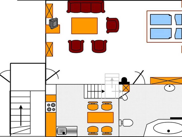 Hus Klaar Kimming, Wohnung Twee in Nordfriesische Inseln (Schleswig-Holstein) (Schleswig-Holstein), Halligen