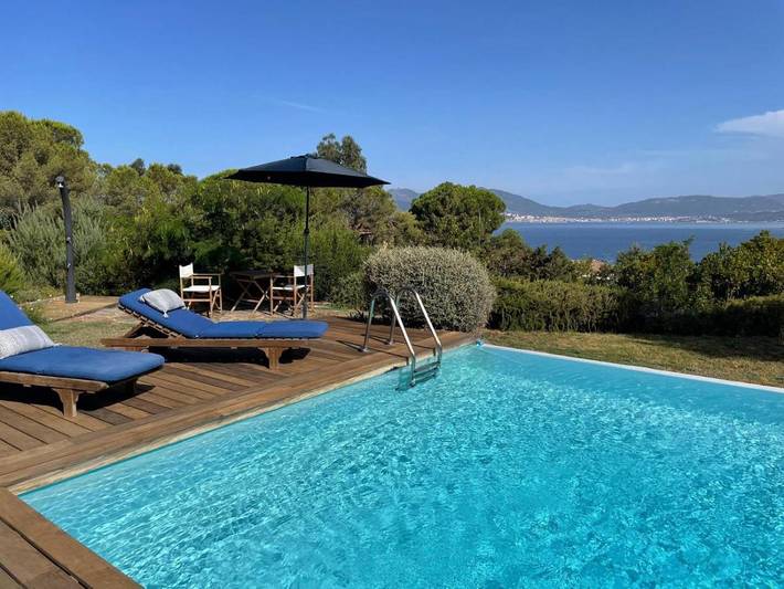 Chambre d’hôte pour 2 personnes, avec Terrasse et Jardin ainsi que Piscine et Vue à Pietrosella