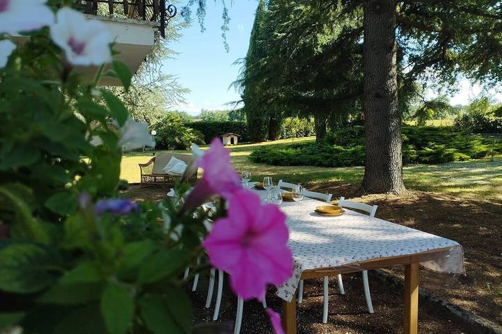 Ferienhaus für 8 Personen, mit Balkon und Garten