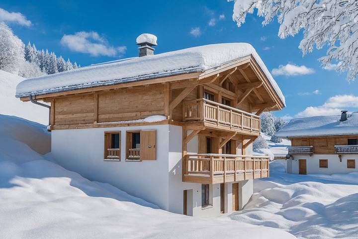 Chalet pour 10 personnes, avec jardin ainsi que sauna et balcon à Praz-sur-Arly