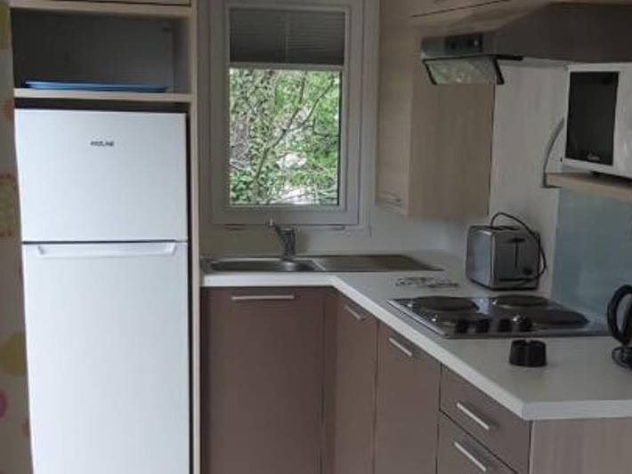 Camping Val de l'Eyre - Mobilheim 4 personen - Komfort Tv+Klima 2 Mh in Salles, Arcachon und Umgebung