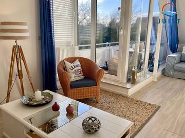 Ferienwohnung für 3 Personen, mit Sauna und Balkon auf Juist