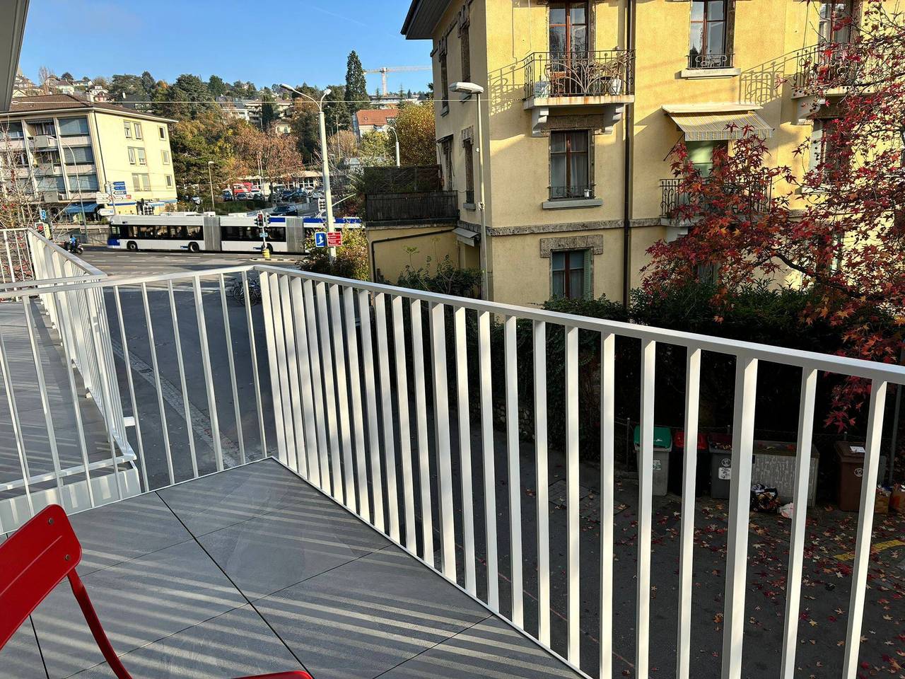 Studio entier, Place de raisin avec machine à laver in Pully, Lac Léman