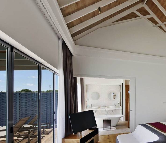 Station pour 2 personnes, avec jardin et vue ainsi que sauna et piscine dans Maldives - 4