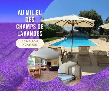 Cottage pour 12 personnes, avec jardin et piscine à Puimoisson