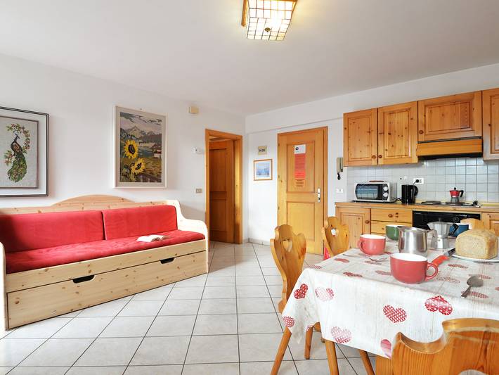 Ferienwohnung für 4 Personen, mit Balkon im Val di Fassa - 2