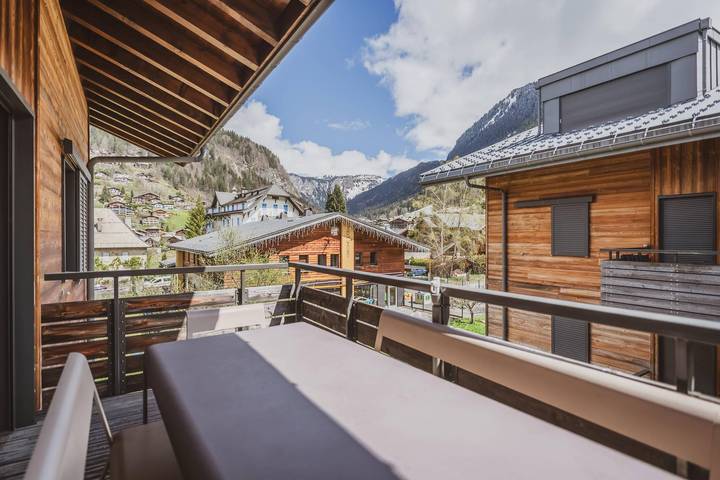 Chalet pour 9 personnes, avec balcon à Morzine
