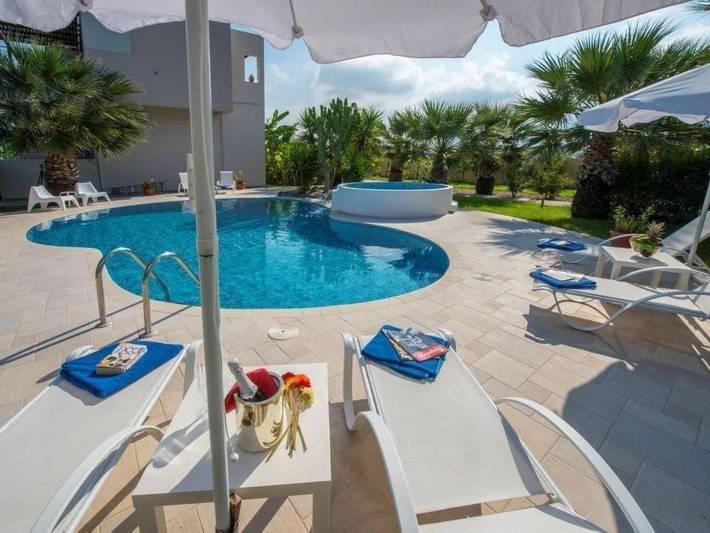 Ferienhaus für 12 Personen, mit Balkon und Garten sowie Pool auf Kos