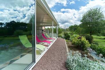Cottage pour 6 personnes, avec jardin ainsi que piscine et vue à Puynormand
