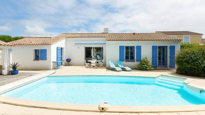 Villa pour 4 personnes, avec Terrasse ainsi que Jardin et Piscine à Saint-Jean-de-Monts - 2