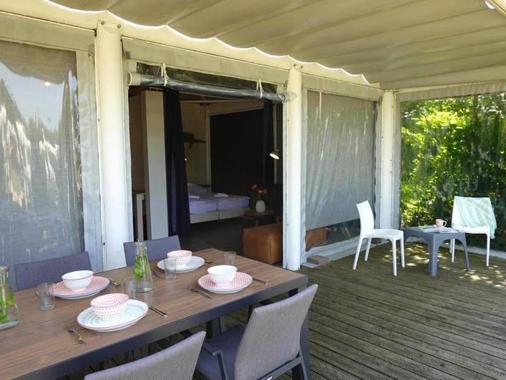 Camping für 4 Personen, mit Garten und Ausblick in Nordholland
