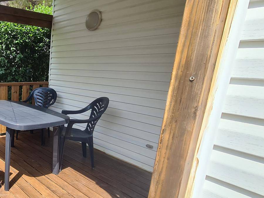 Camping Figurotta - Mobilheim 4 personen - Cigale + Klima + Tv 32m² - 2 Schlafzimmer in Bizanet, Mittelmeerküste (Frankreich)