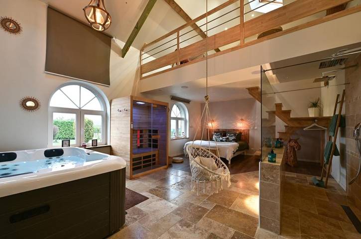 Maison de vacances pour 2 personnes, avec jacuzzi et sauna