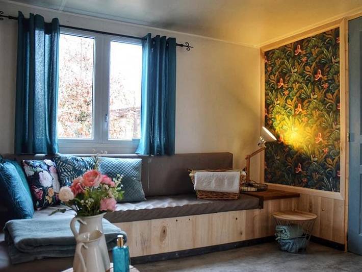 Camping Les 3 Cantons - Mobilheim 4 personen - Upupa in Saint-Antonin-Noble-Val, Quercy