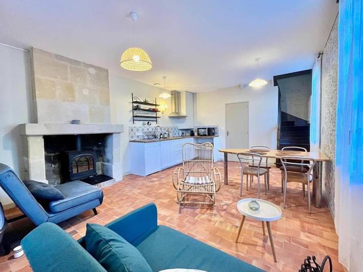 Location de vacances pour 5 personnes, avec jardin ainsi que vue et terrasse à Gennes