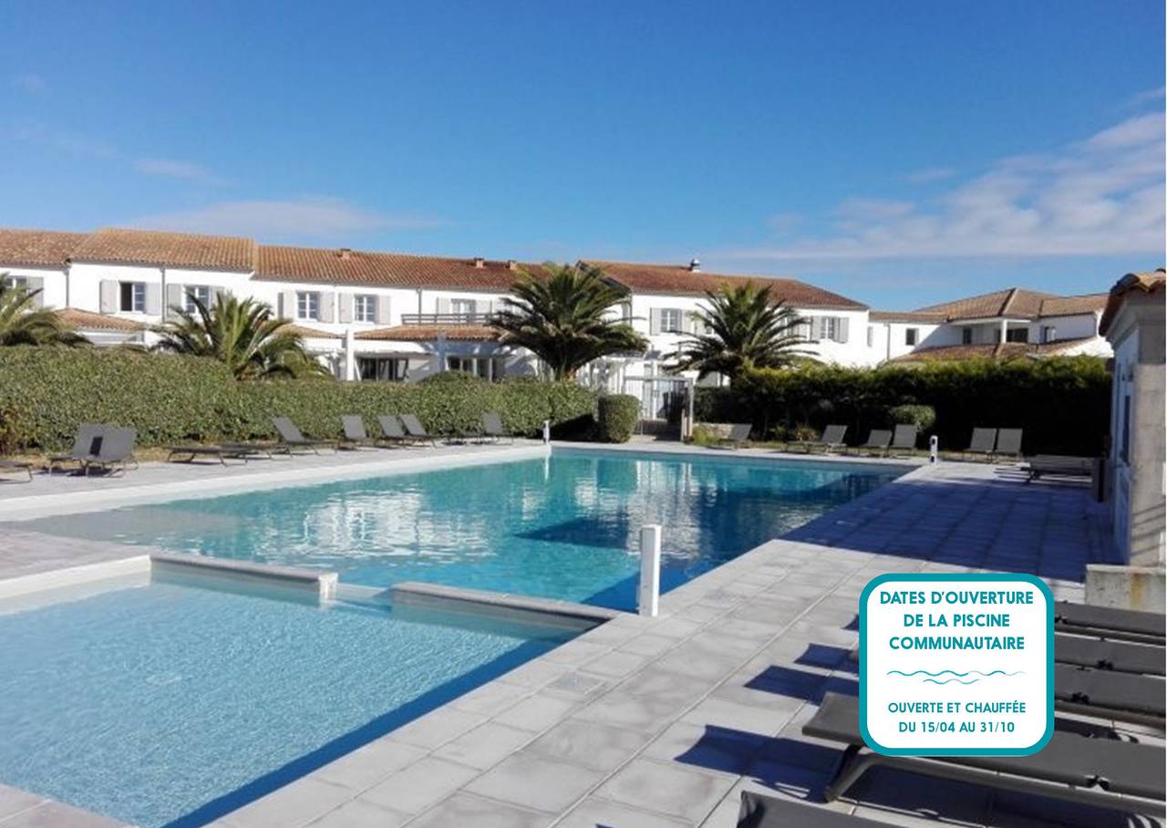 Estudio entero, Mer à 200 m, piscine commune, séjour pour 2 in Ars-en-Ré, Isla de Ré