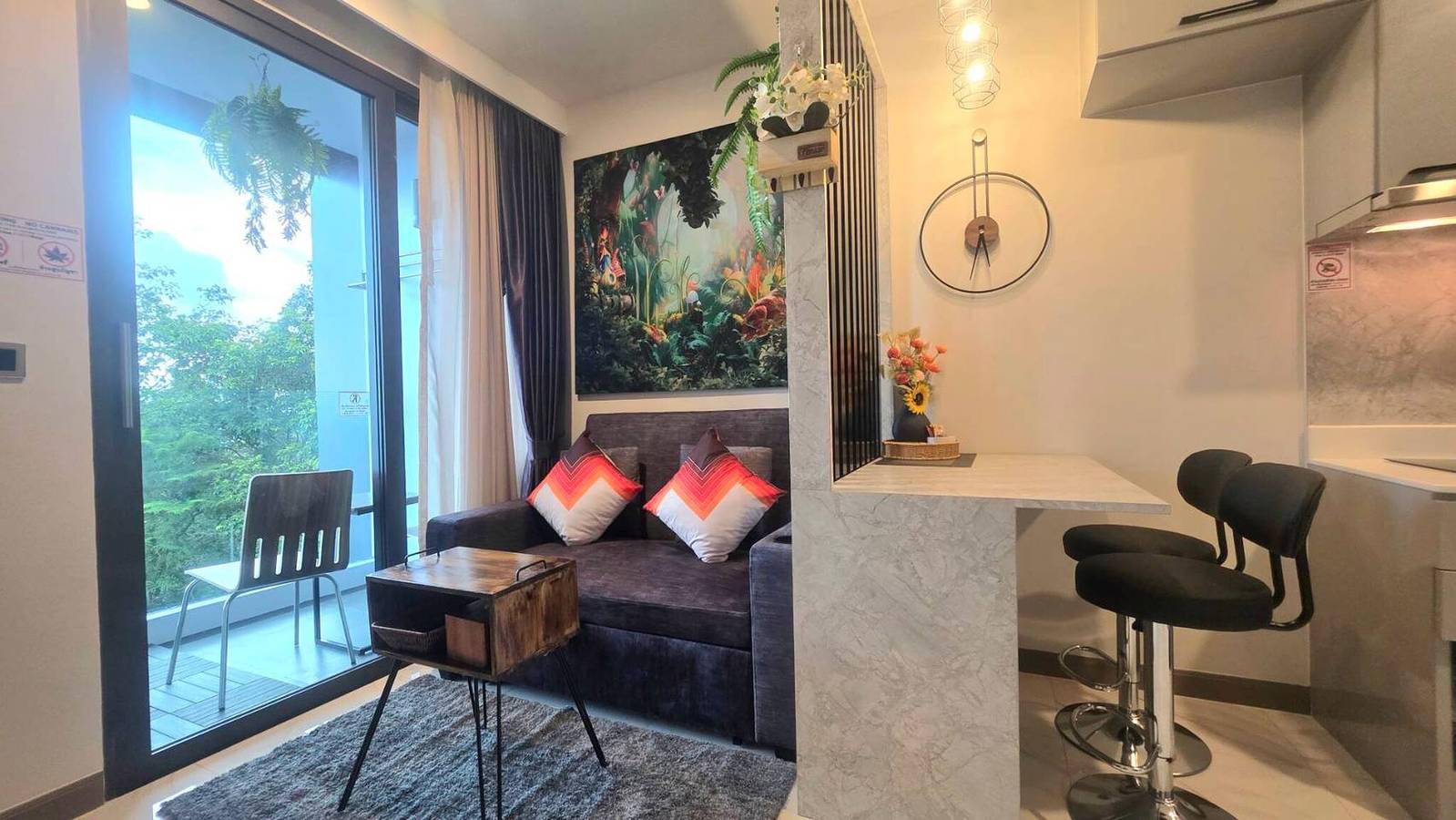 Ganze Wohnung, A304 - Vorder- und Meerblick, 1 Schlafzimmer, 1 Bad in Ao Nang, Krabi Provinz