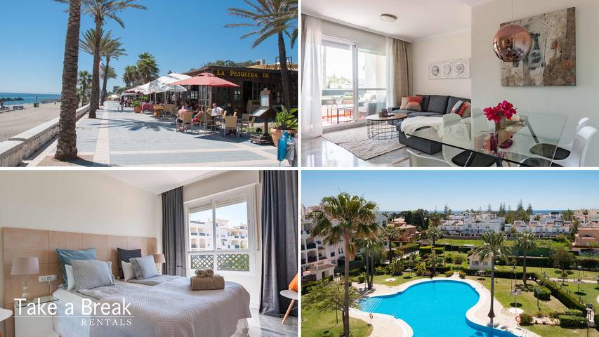 Gîte pour 4 personnes, avec Balcon ainsi que Terrasse et Piscine à San Pedro Alcantara
