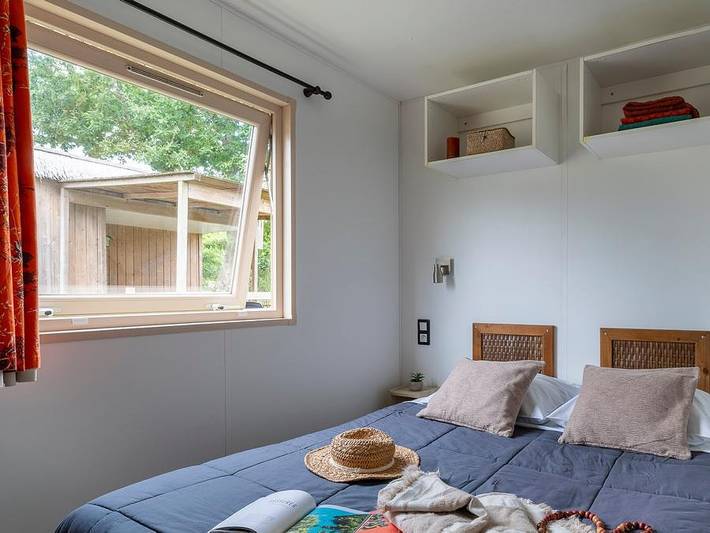 Camping Les Alizés - Mobilheim 4 personen - Premium Exotic 25m² in Lannion, Ceinture Dorée