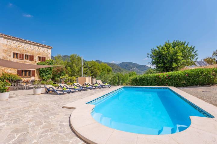 Sa Corterada - Schöne Villa mit privatem Pool und kostenloses Wlan in der Umgebung von Selva in Selva, Mallorca Inselmitte