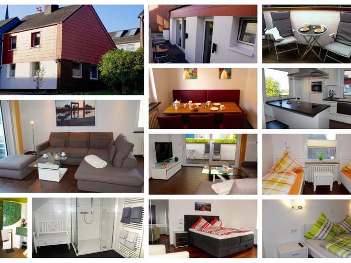 Ferienwohnung für 7 Personen, mit Terrasse und Sauna sowie Seeblick auf Helgoland