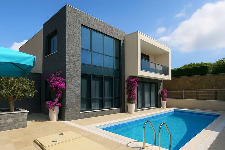 Villa for 7 people, with pool and garden as well as balcony - 1