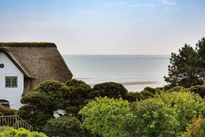 Ferienhaus mit Meerblick für 6 Personen, mit Garten und Ausblick sowie Sauna, mit Haustier