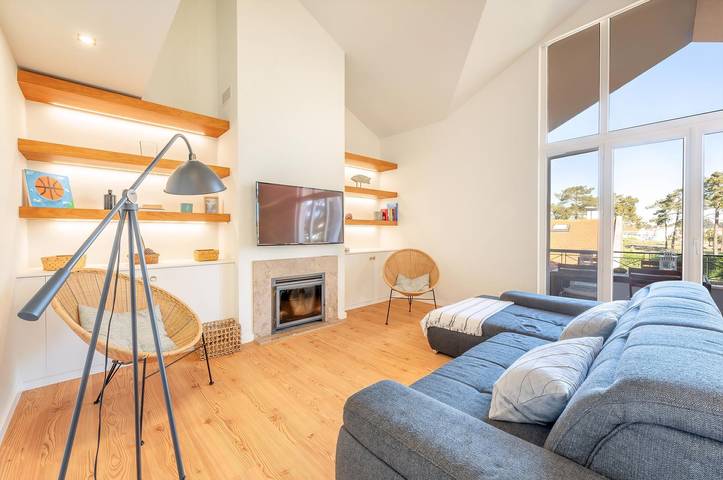 Location de vacances pour 6 personnes, avec balcon ainsi que piscine et jardin à Comporta