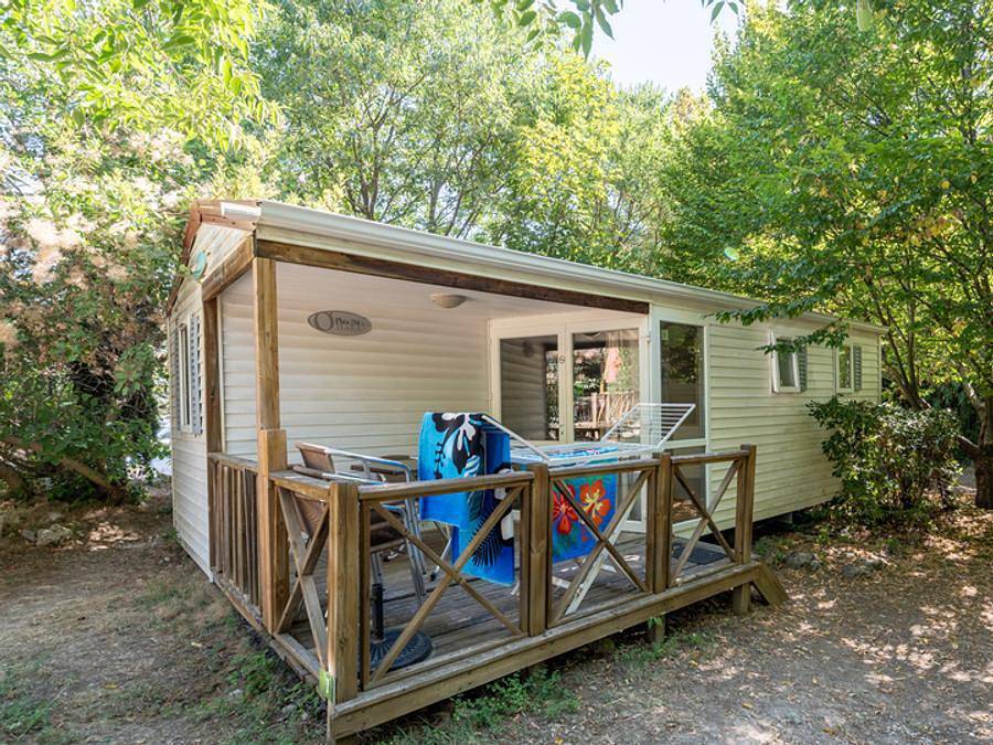 Camping Les Routes de Provence - Ciela Village - Mobilheim 4 personen - Ciela Confort - 2 Zimmer in Forcalquier, Regionaler Naturpark Luberon