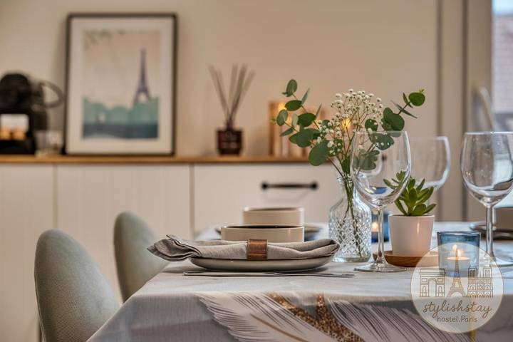 Gîte pour 5 personnes, avec balcon, adapté aux familles à Neuilly-Plaisance