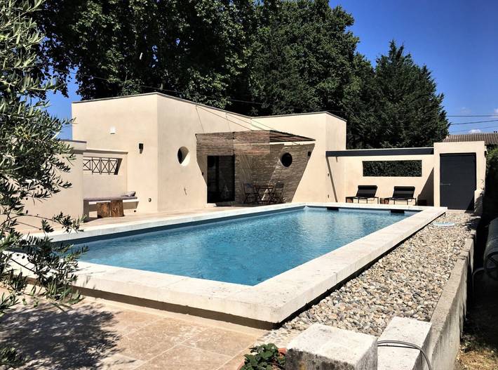 Studio pour 2 personnes, avec jardin ainsi que terrasse et piscine