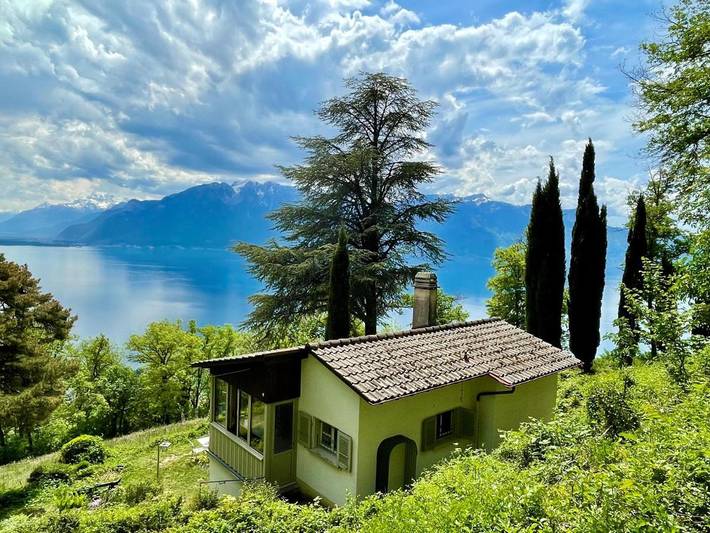 Villa für 6 Personen, mit Terrasse und Garten sowie Seeblick und Ausblick am Genfer See