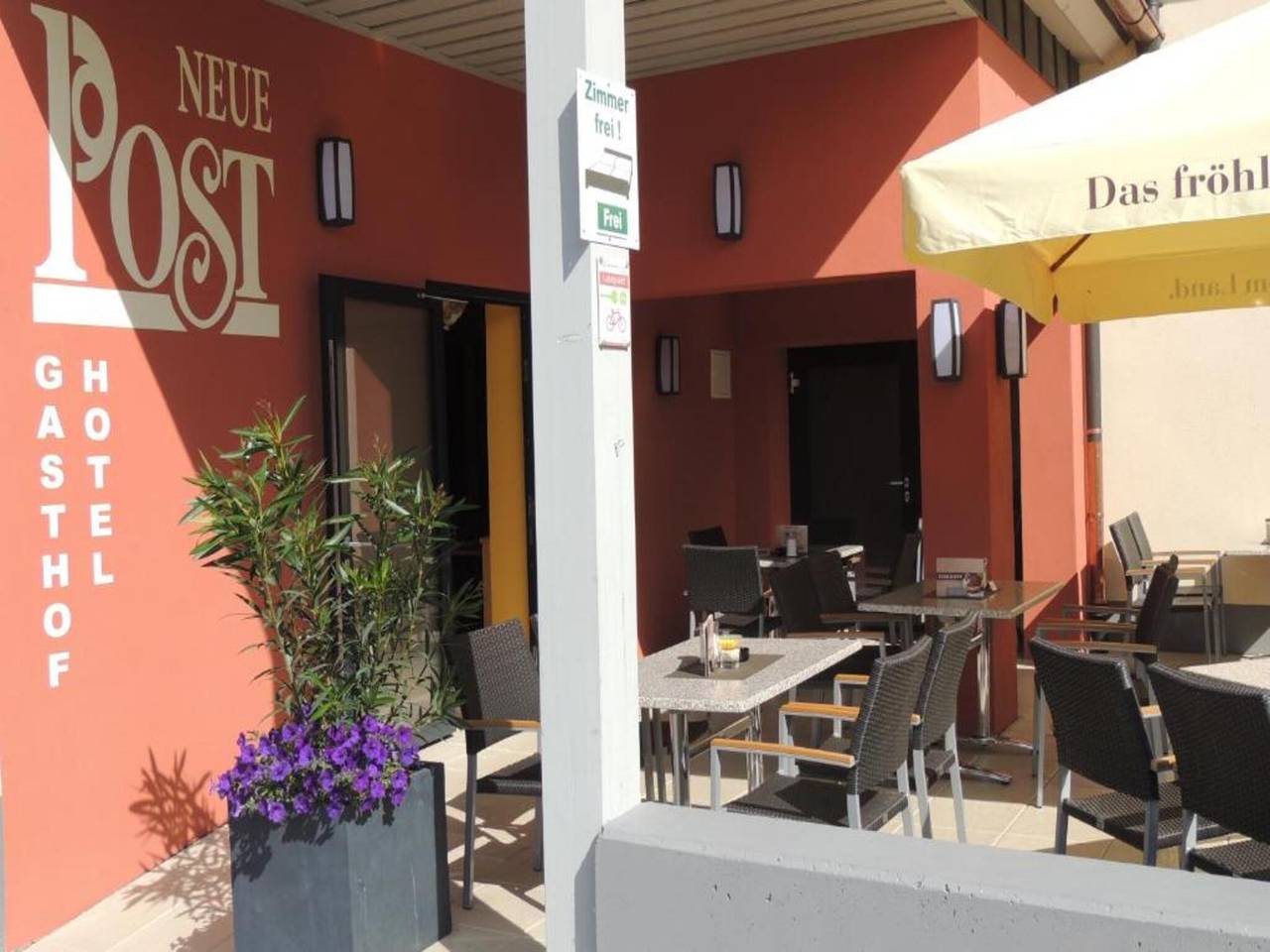 Hotel-Gasthof Neue Post - Budget Einzelzimmer in Leutershausen, Romantische Straße