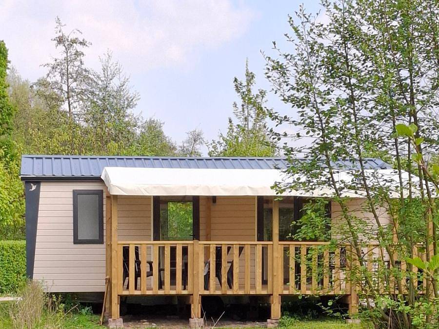 Camping du Grand Pré - Mobilheim 4 personen - L'Iris d'Eau - Parzelle 6 - 2 Schlafzimmer in Long, Abbeville und Umgebung