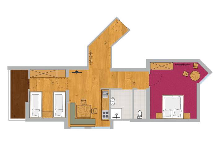 Gîte pour 4 personnes, avec terrasse ainsi que jardin et vue à Galtür - 4