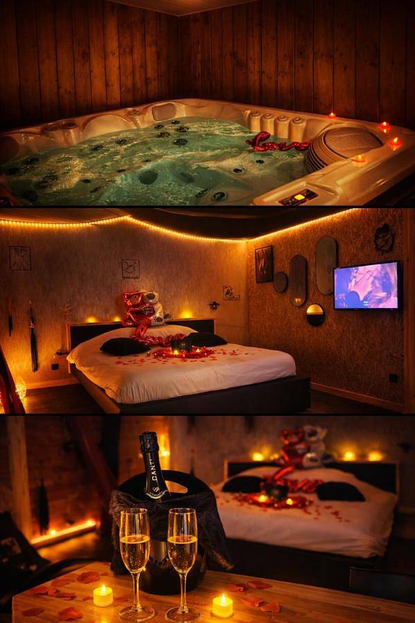 Le Secret Love Room Jacuzzi privatif in Saint-Aigulin, Région de Jonzac