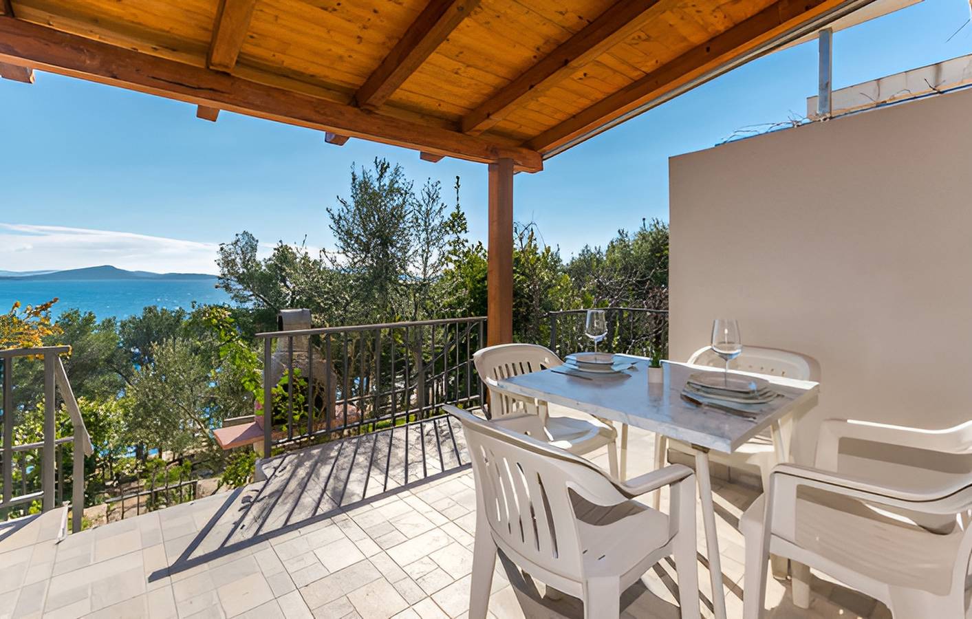 Ganze Wohnung, Studio Appartement am Strand Drage, Biograd As-22187-a in Drage (Pakoštane), Zadar