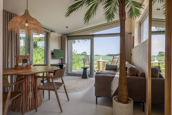 Blockhütte für 4 Personen, mit Pool
