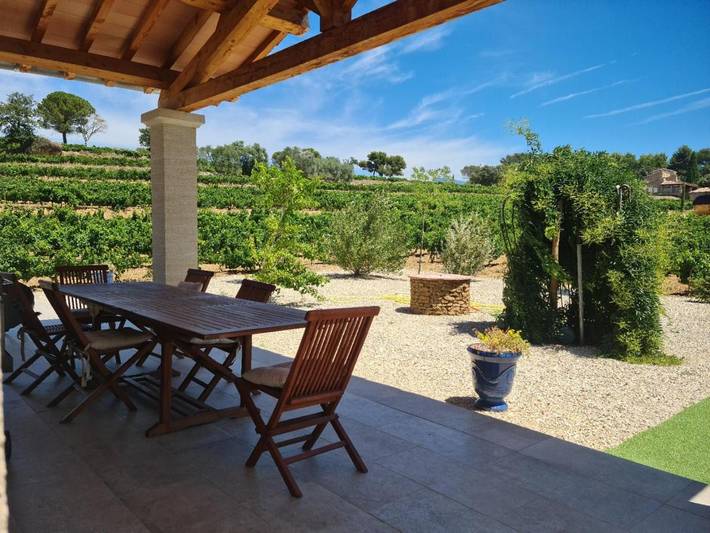 Maison d’hôte pour 2 personnes, avec jardin ainsi que vue et piscine à Beaumes-de-Venise