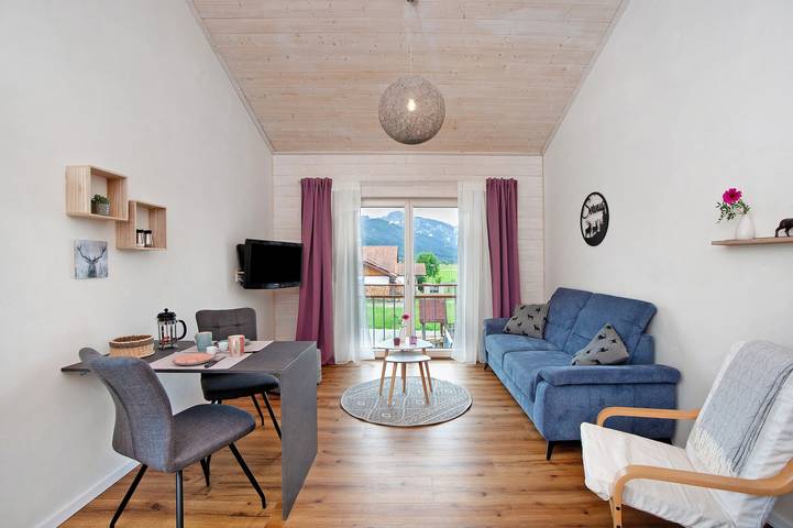 Geheel appartement, Appartement 'Ferienwohnung Junge' met Uitzicht op de Bergen, Balkon en Wi-Fi in Halblech, Zwaben (Bayern)