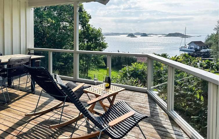 Ferienhaus für 5 Personen, mit Garten in Bokn