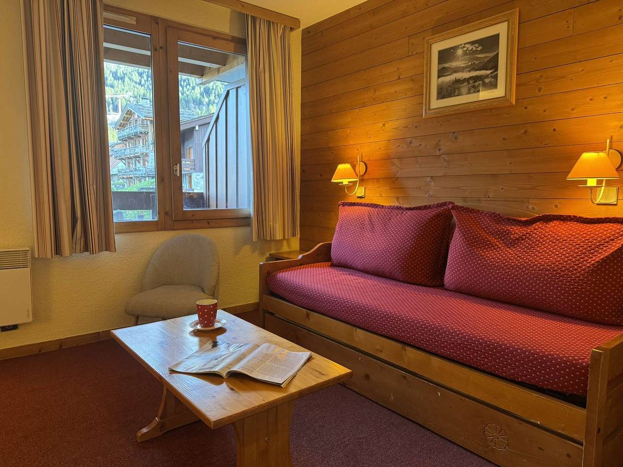 Entire holiday apartment, Bûche 13 - Cosy studio with movable partition in Valmorel, Les Avanchers-Valmorel
