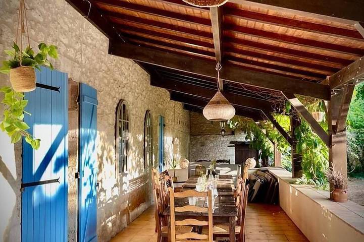 Maison de vacances pour 13 personnes, avec jacuzzi et balcon ainsi que jardin et piscine - 1